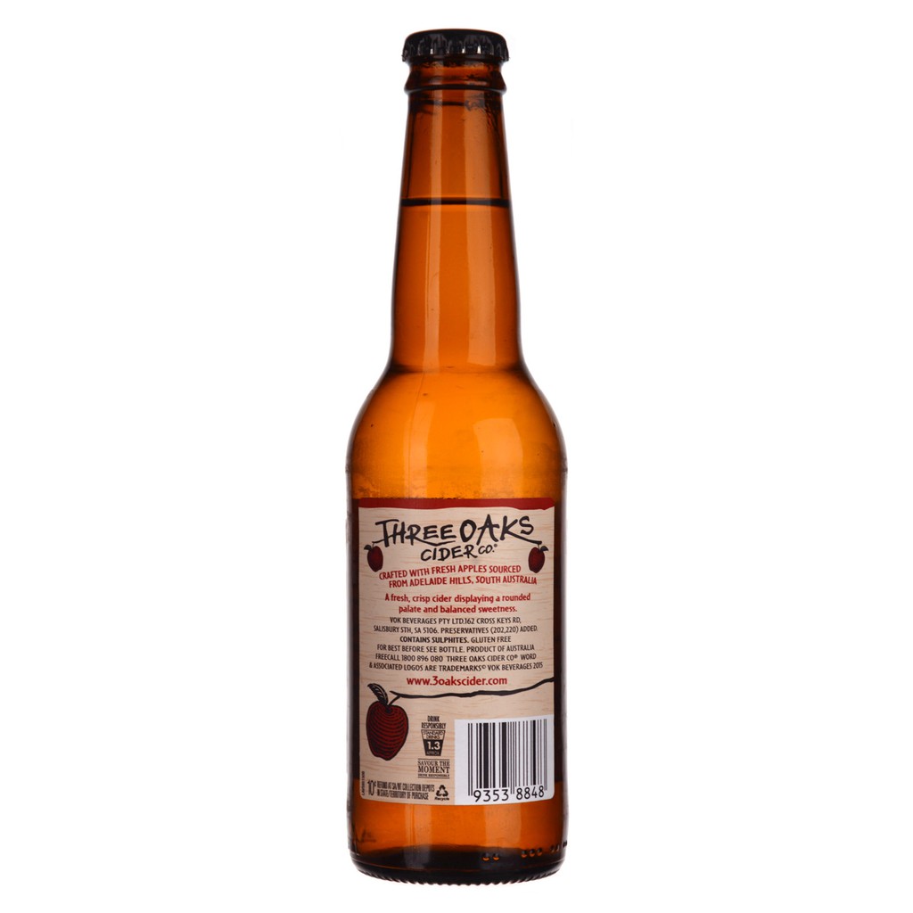 All the ciders (both alcoholic and non alcoholic) are gluten free and vegan friendly. Three Oaks Crushed Apple Cider 330ml 6 Pack Australia Shopee Singapore