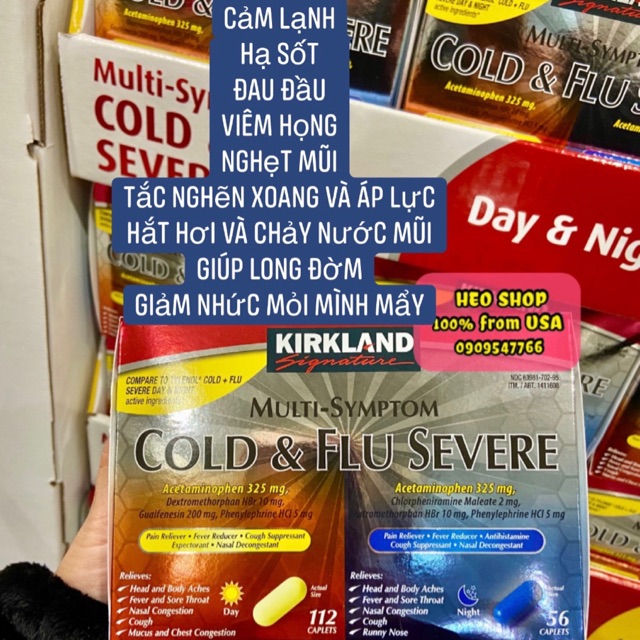 “the flu” is a term commonly used to describe seasonal influenza, an illness caused by one of numerous influenza viruses. Vien Uá»ng Kirkland Cold Flu Severe Multi Symptom 168 Vien Shopee Viá»t Nam