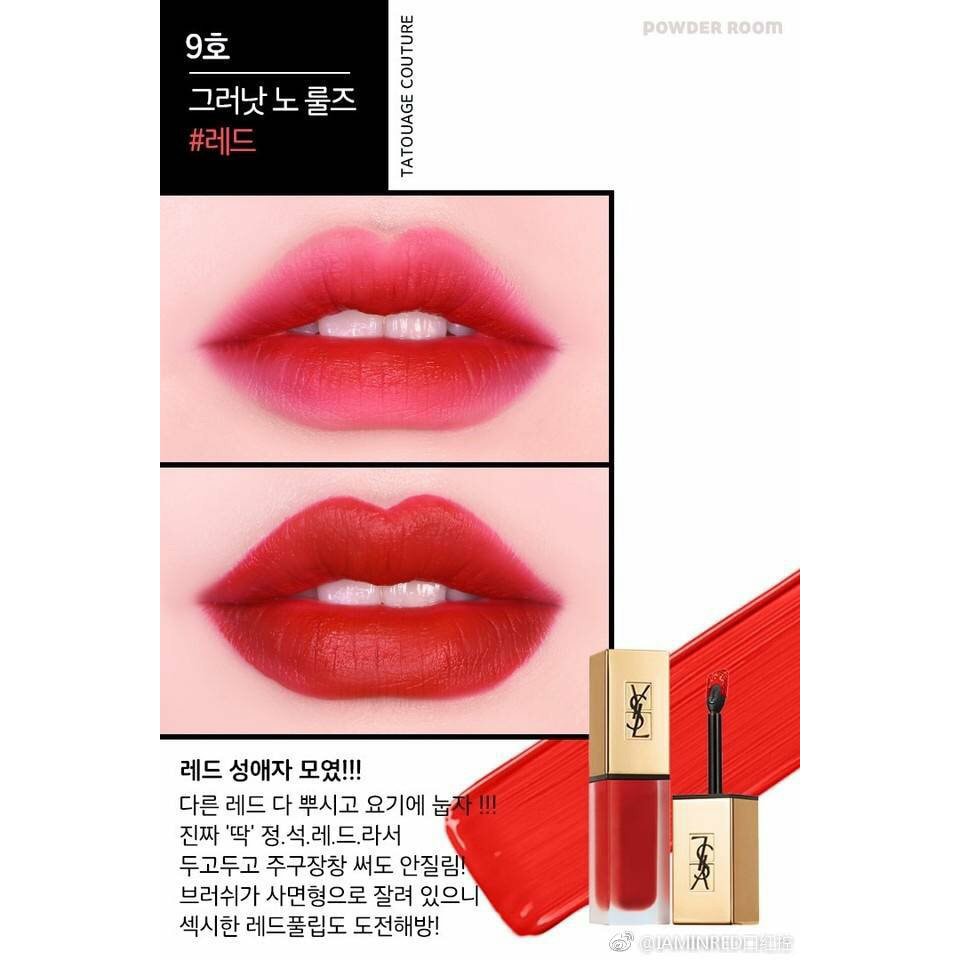 Son Kem Ysl Tatouage Couture Liquid Matte Lip Stain