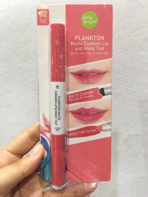 Son baby bright plankton hai đầu matte cushion lip and moist tint. Son Baby Bright Plankton Matte Cushion Lip And Moist Tint Shopee Viá»t Nam