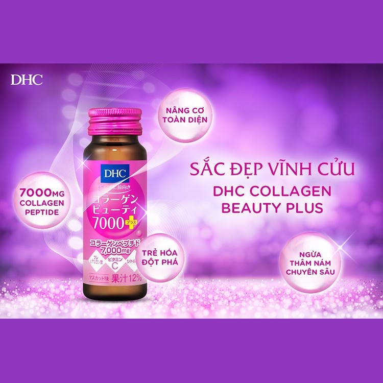 Mua collagen nước dhc nhật bản collagen beauty 7000 plus 500ml 50ml x10 lọ/ hộp giá rẻ nhất