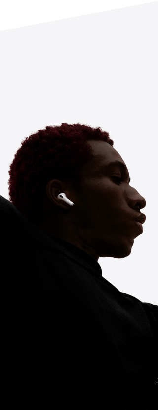 AirPods Pro 3 inserted in the ear of a dancer
