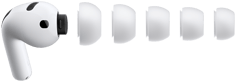 AirPods Pro 3, silicone ear tips, five sizes