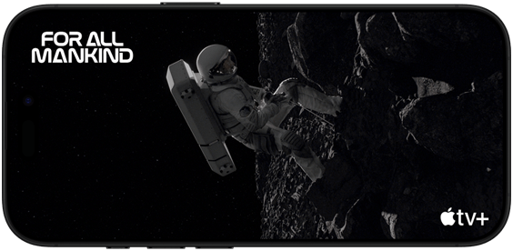 The Red Moon: Episode 1 scene from the Apple TV+ series For All Mankind displayed on the iPhone 16 Pro