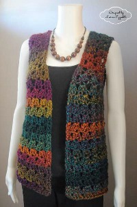 Long vest crochet pattern free printable template pattern