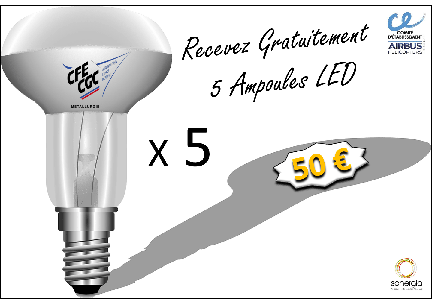 Opération spéciale des kits de 5 ampoules LED distribués GRATUITEMENT