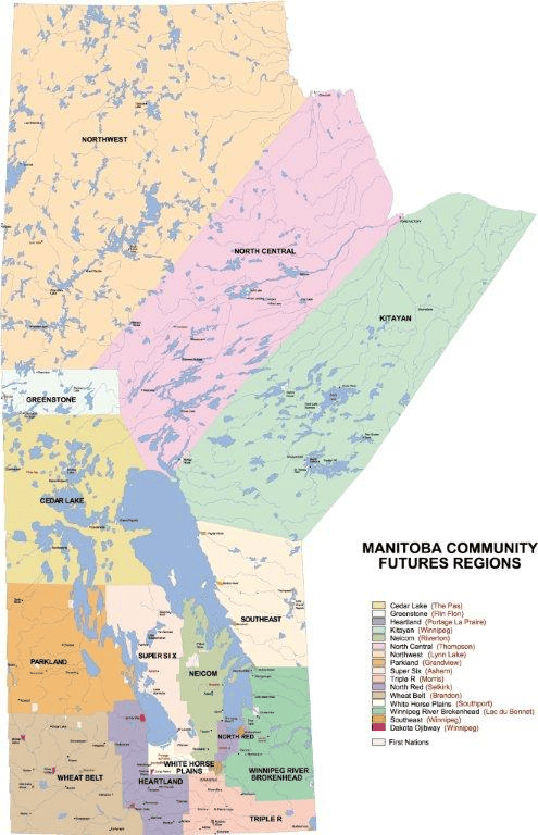 Our Region Community Futures Manitoba CF MAP 