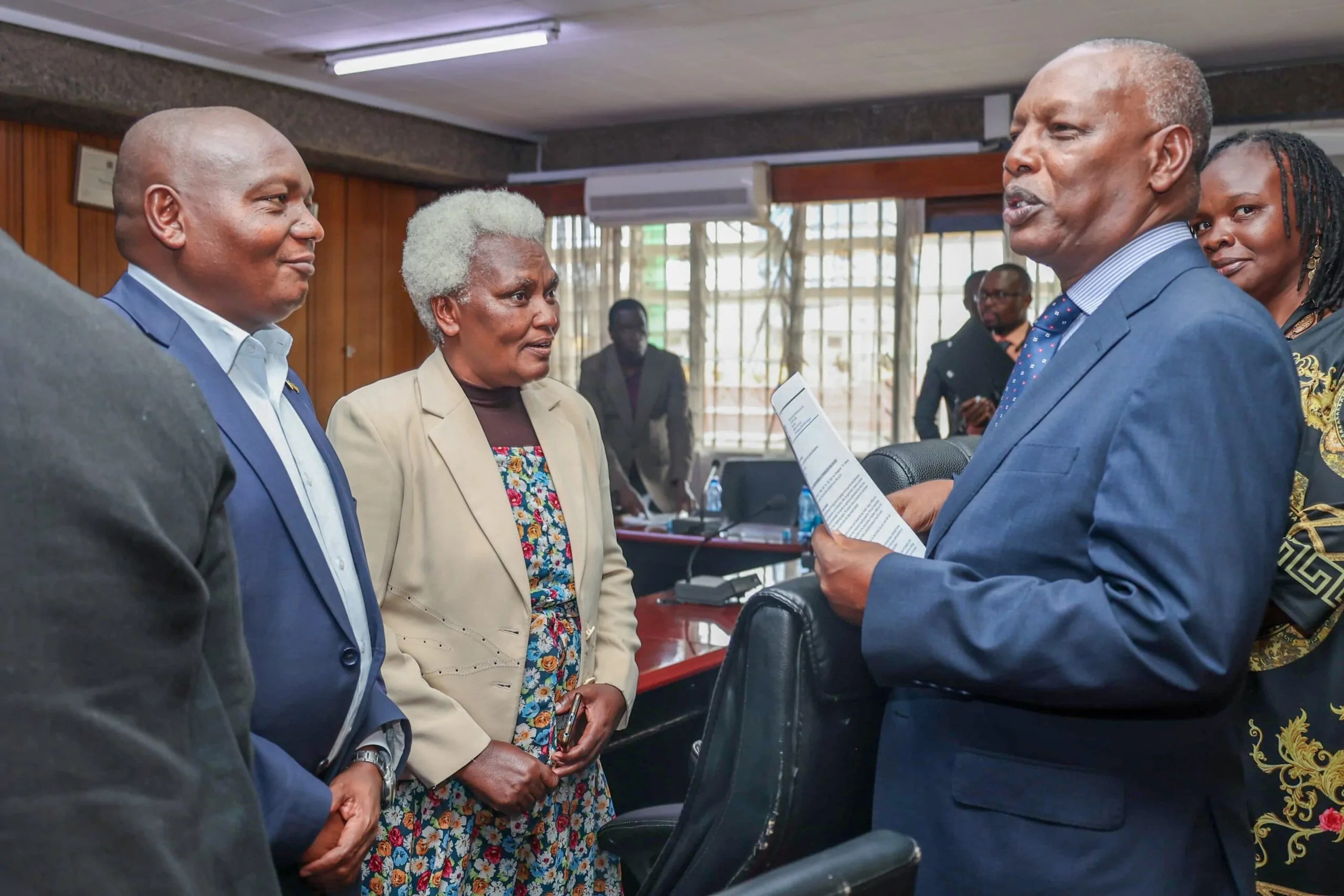 CS Agriculture, Prof Kinyua and Anthony Kioko
