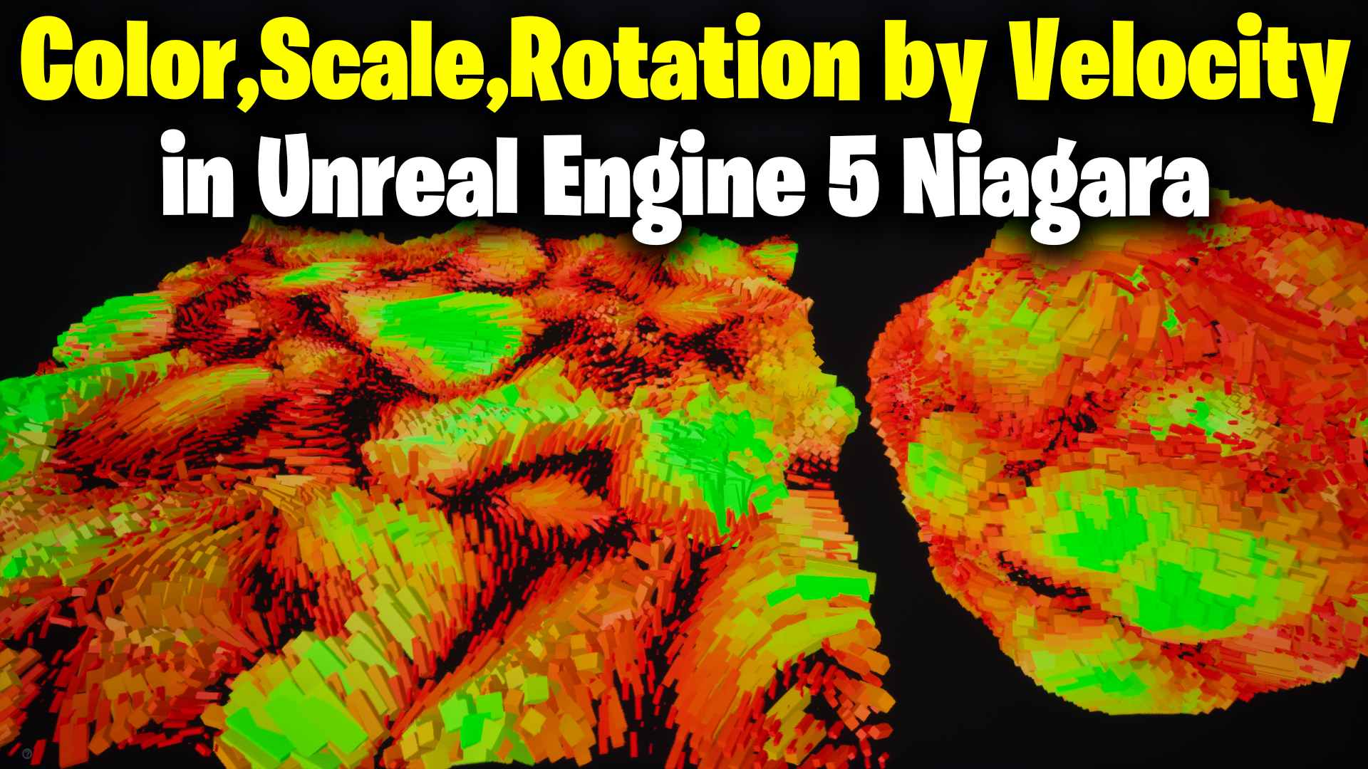 Color, Scale, Rotation by Velocity in UE5 Niagara Tutorial - CGHOW 