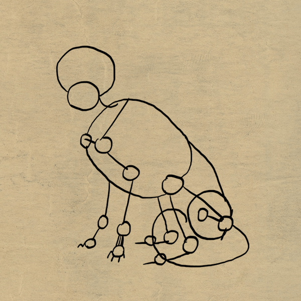 как нарисовать лапку кошки