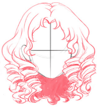 как рисовать пробор волос