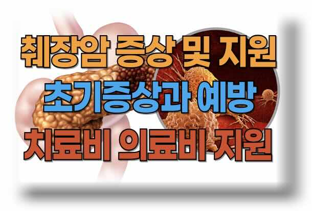 췌장암 초기 증상 및 암환자 치료비 지원 사업 및 건강보험공단 산정특례제도