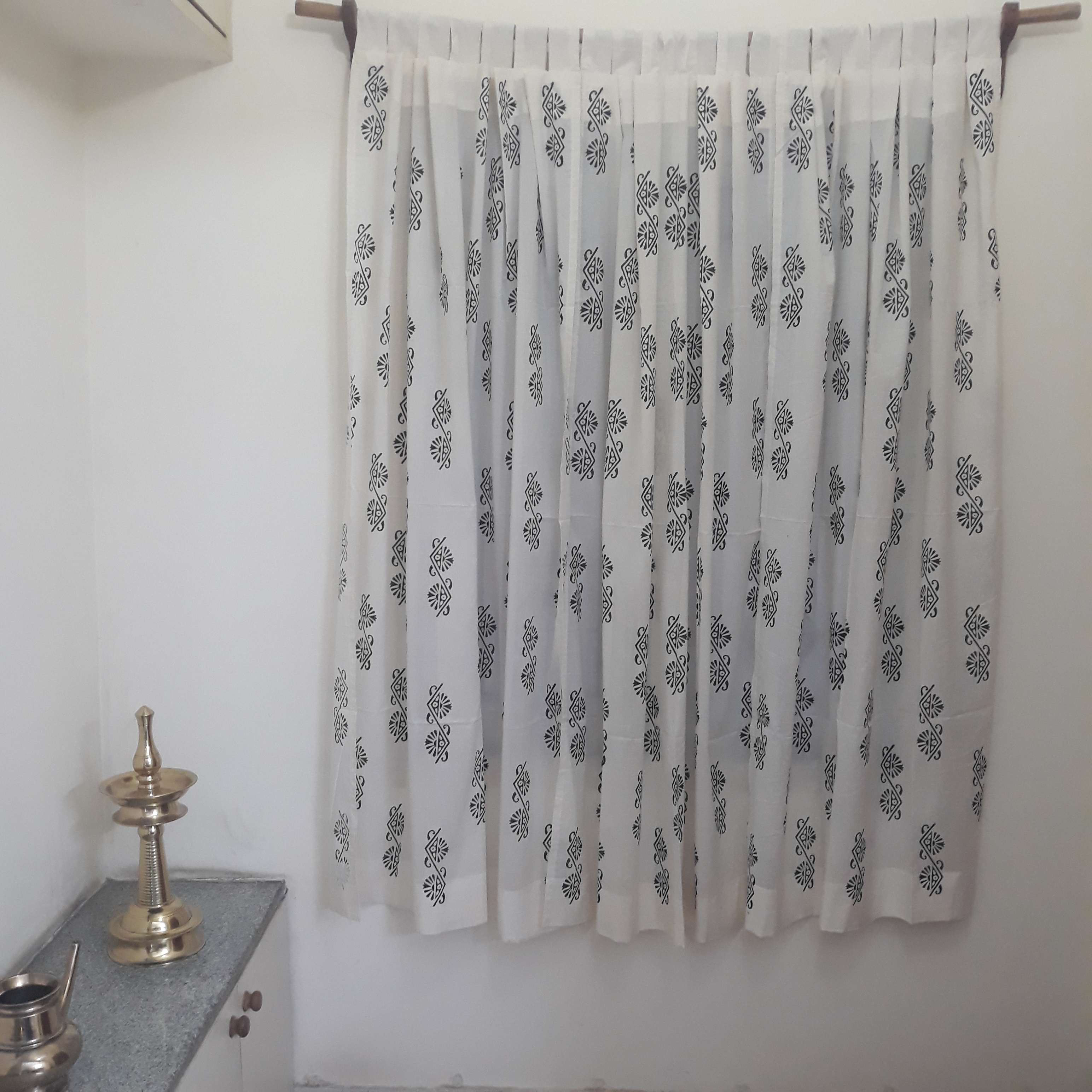 White sheer cotton window curtains for living rooms