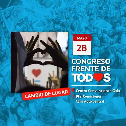 Alberto Fernandez llega este sábado para participar del Congreso del FDT en Resistencia