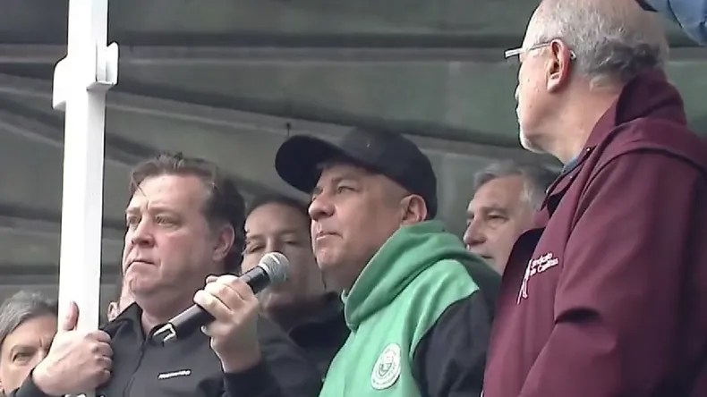 «Alberto, poné lo que tenés que poner», reclamó Pablo Moyano en la marcha de la CGT