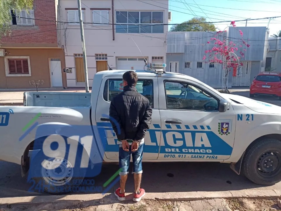 Sáenz Peña: Gracias a las cámaras, detienen a sujeto intentando robar una Quiniela