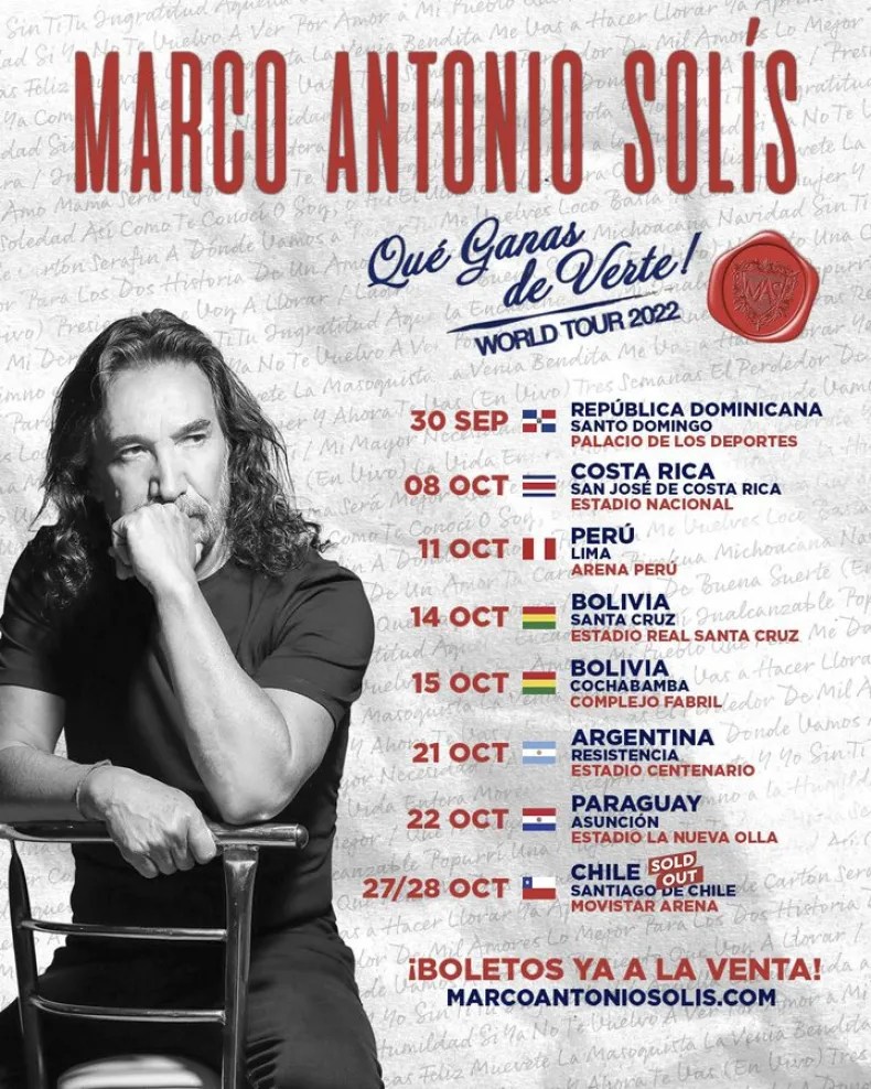 Marco Antonio Solís llega a Resistencia en octubre