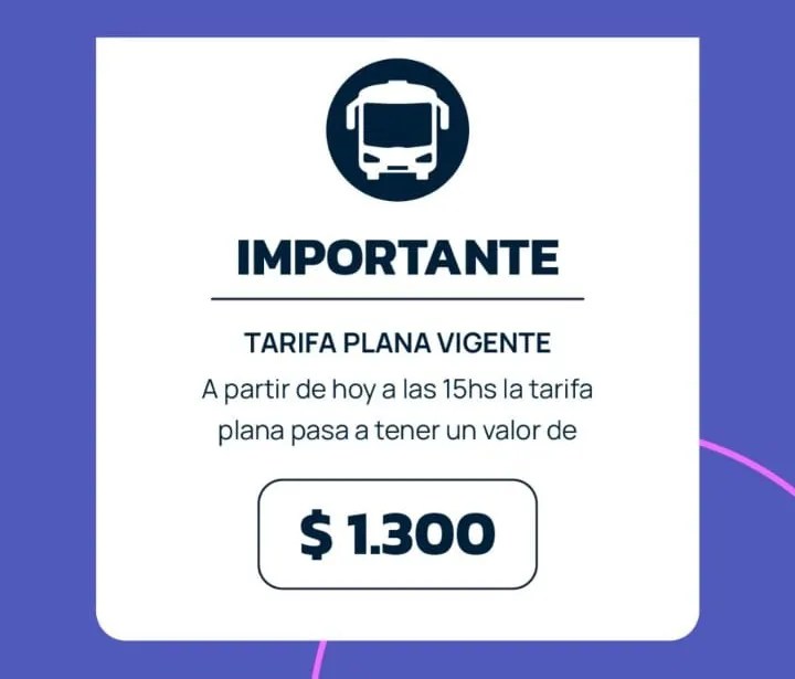 Bienvenido 2025: El pasaje de colectivo comenzó a valer $ 1.300 a partir de este viernes