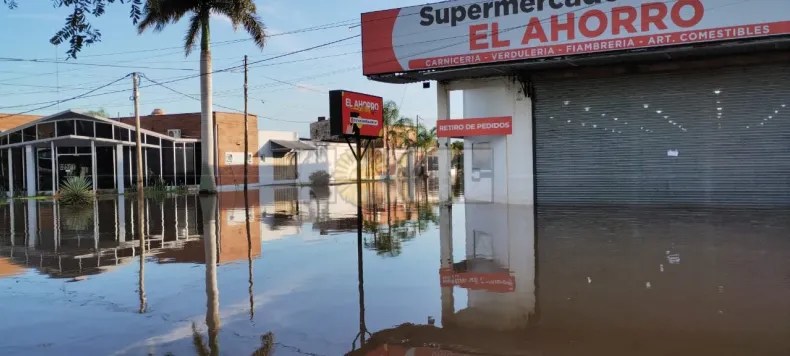 Sáenz Peña bajo agua:  Llovieron más de 250 milímetros en dos días