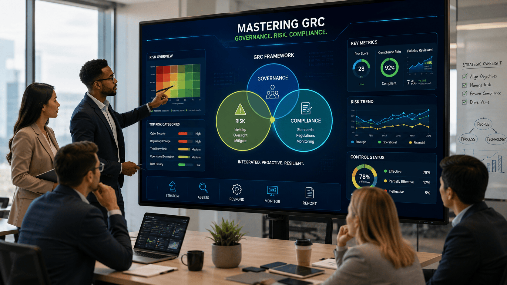 Mastering GRC: Implementation Strategies, Frameworks, and Risk Governance Oversight