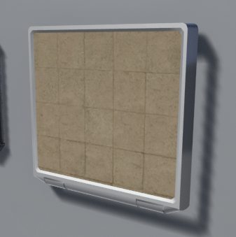 Simple display screen with a test camera capture texture in UE4