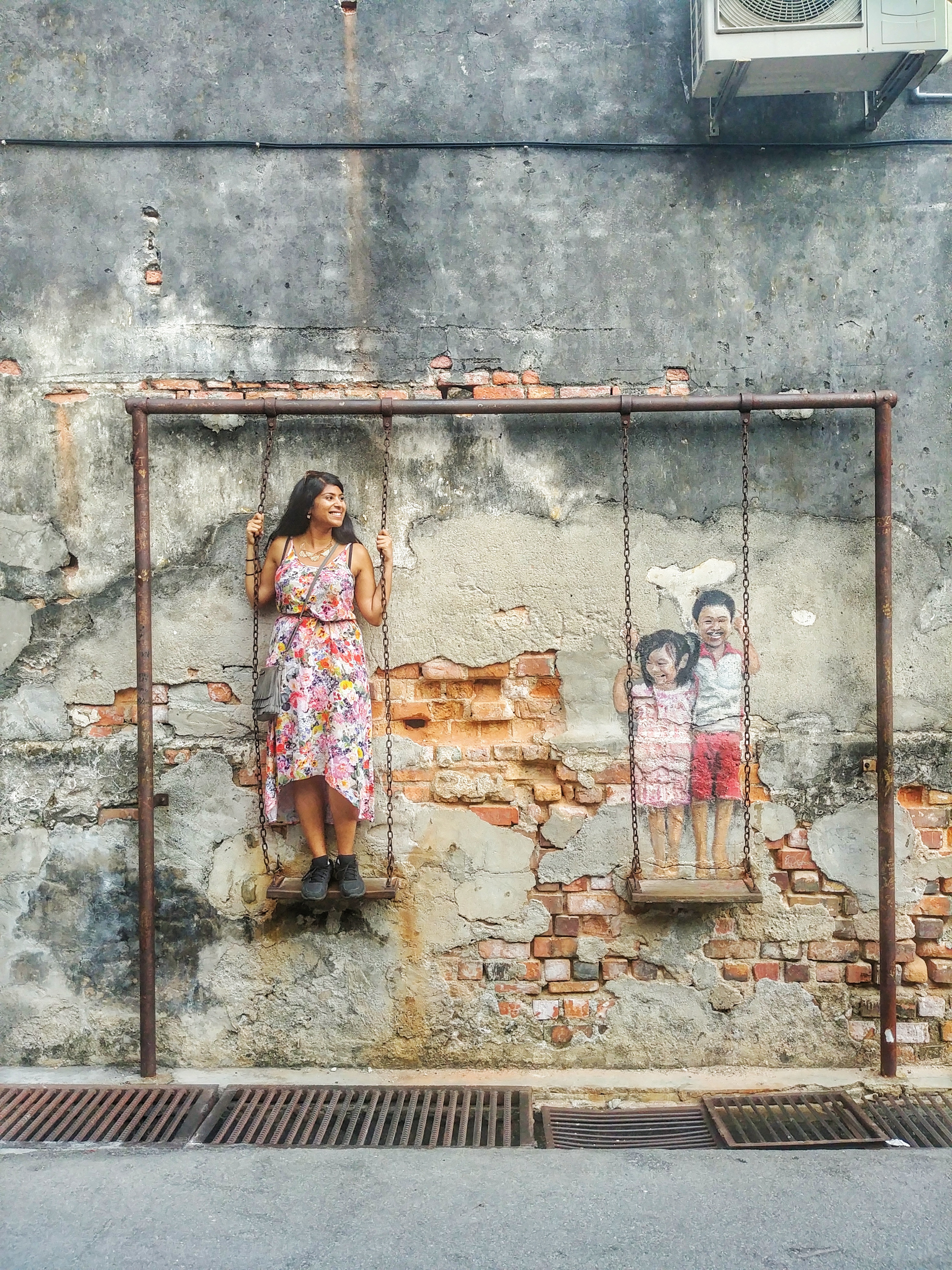 Street Art Penang Swing