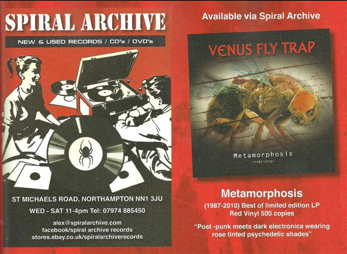 Venus Fly Trap – “Methamorphosis (1987-2010)” out now on red vinyl