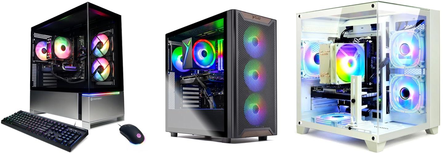 Top 5 PC Gaming Towers Reviews Specs Best Buys Pc Gaming Tower Combined Image 