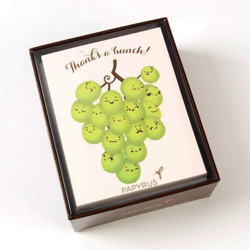 Carte de remerciement réalisé pour les éditions Papyrus