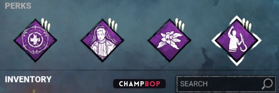 Perk icons for Boon: Circle of Healing, Empathic Connection, Botany Knowledge, and We’ll Make It from Dead by Daylight's 4 Second Healing Build.