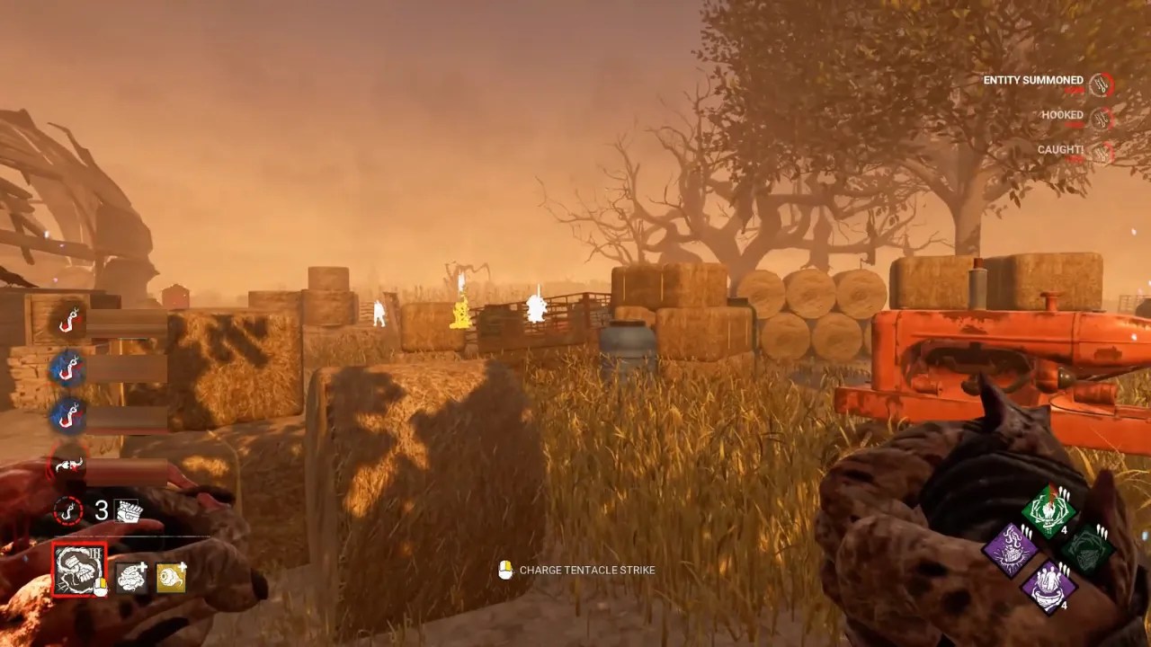 grim embrace in game display