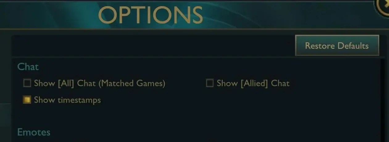 Disabling Chat for In-Game Privacy