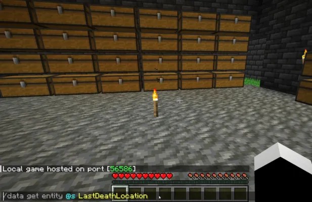 death coordinates in minecraft java