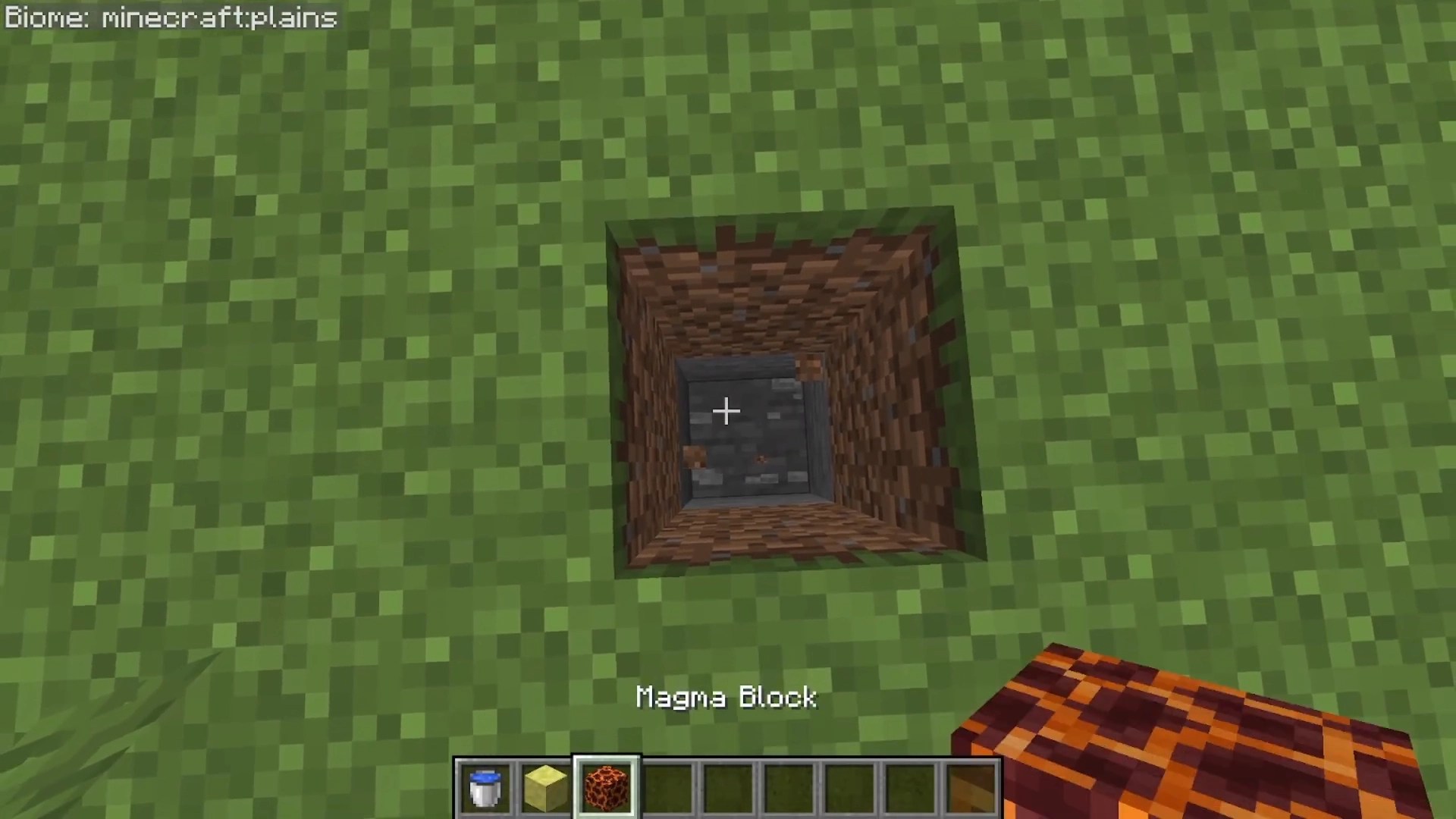 dig down 3 block in minecraft