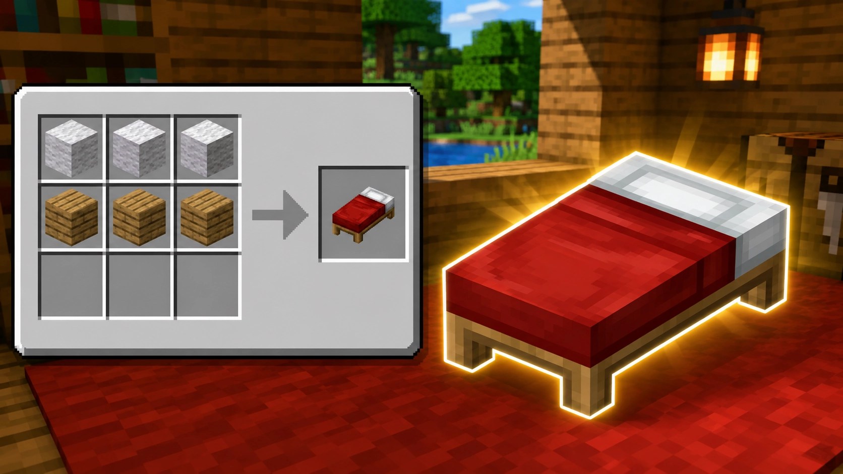 How to Make a Bed in Minecraft (2026)