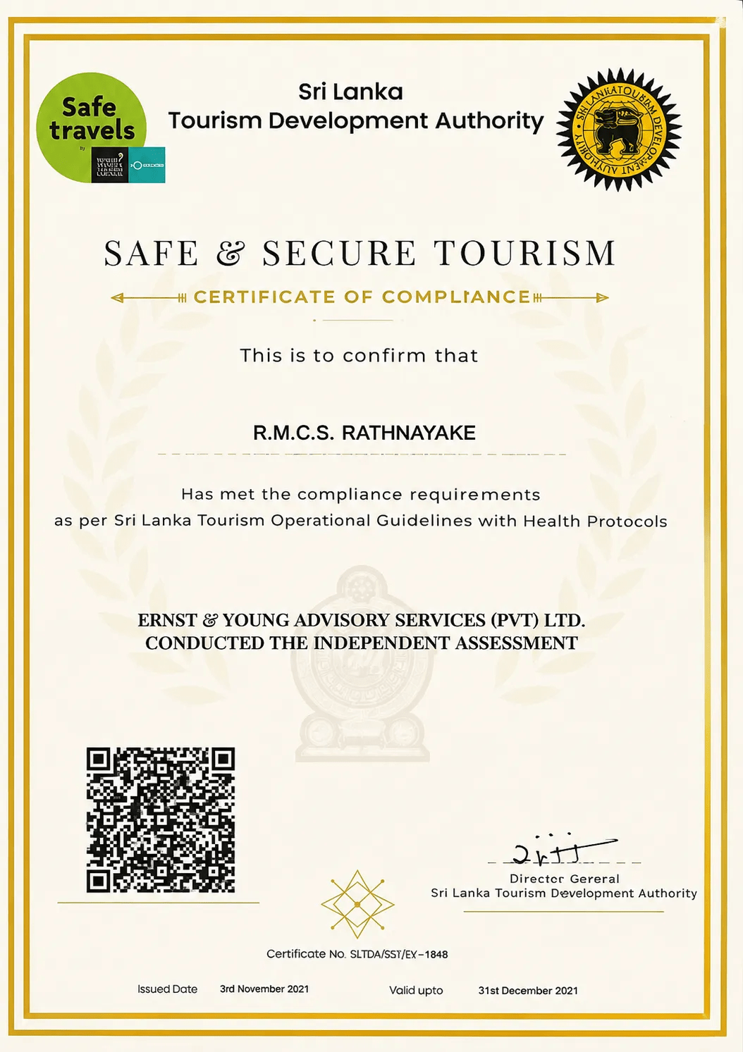 Safe & Secure Tourism Certification