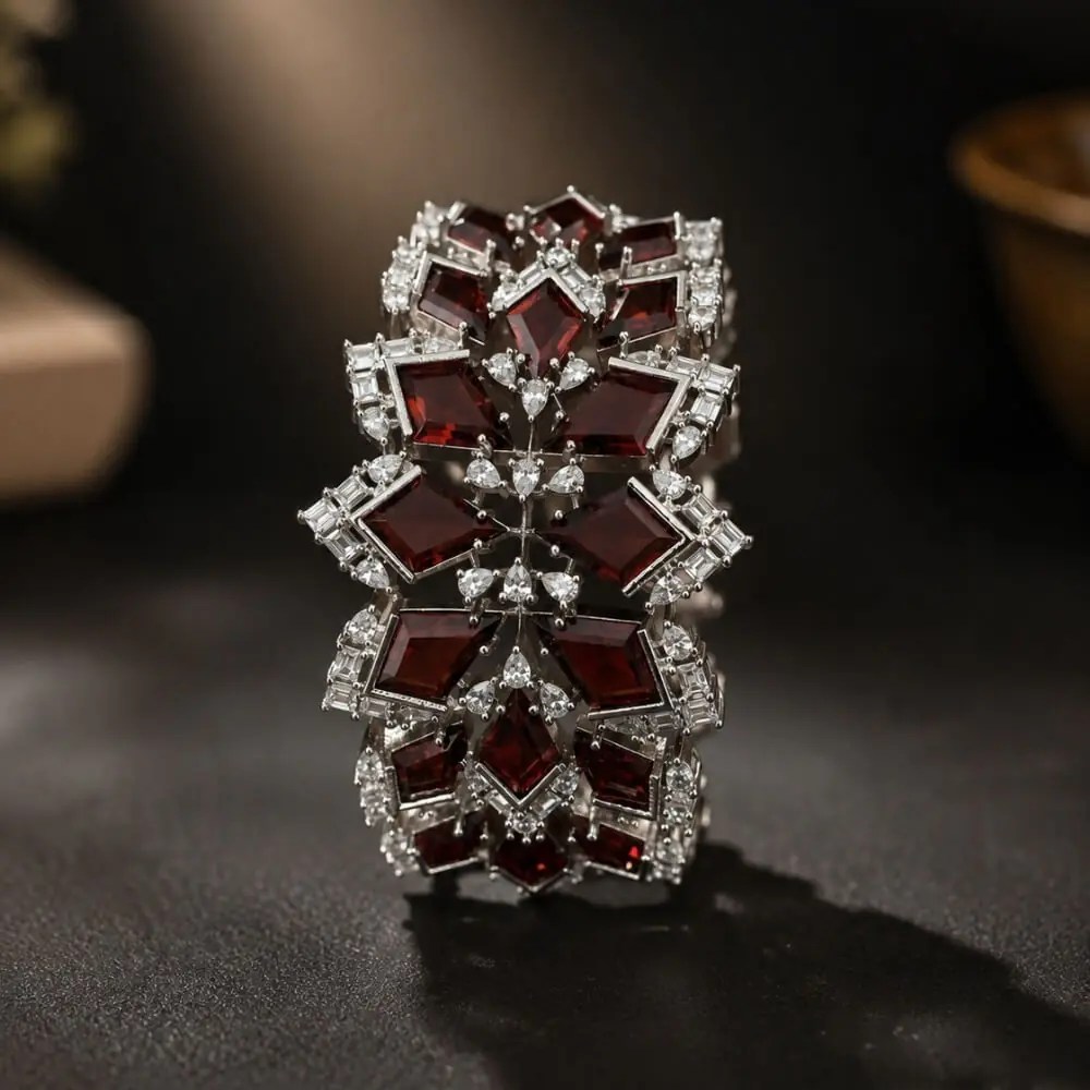 ruby velvet cuff