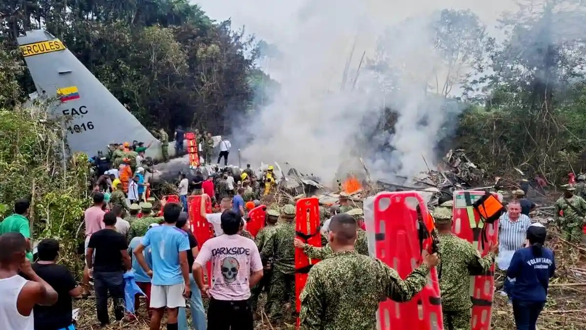 Accidente avión militar Colombia 66 fallecidos