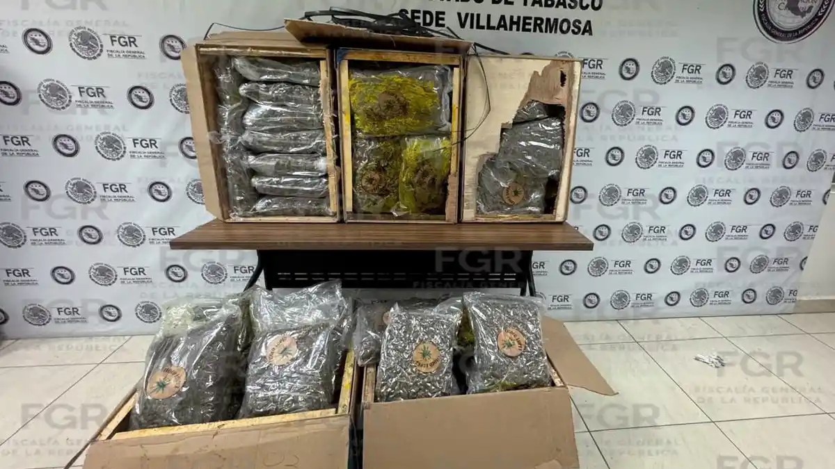 Decomiso de 88 Kilos de Narcóticos en Centla, Tabasco