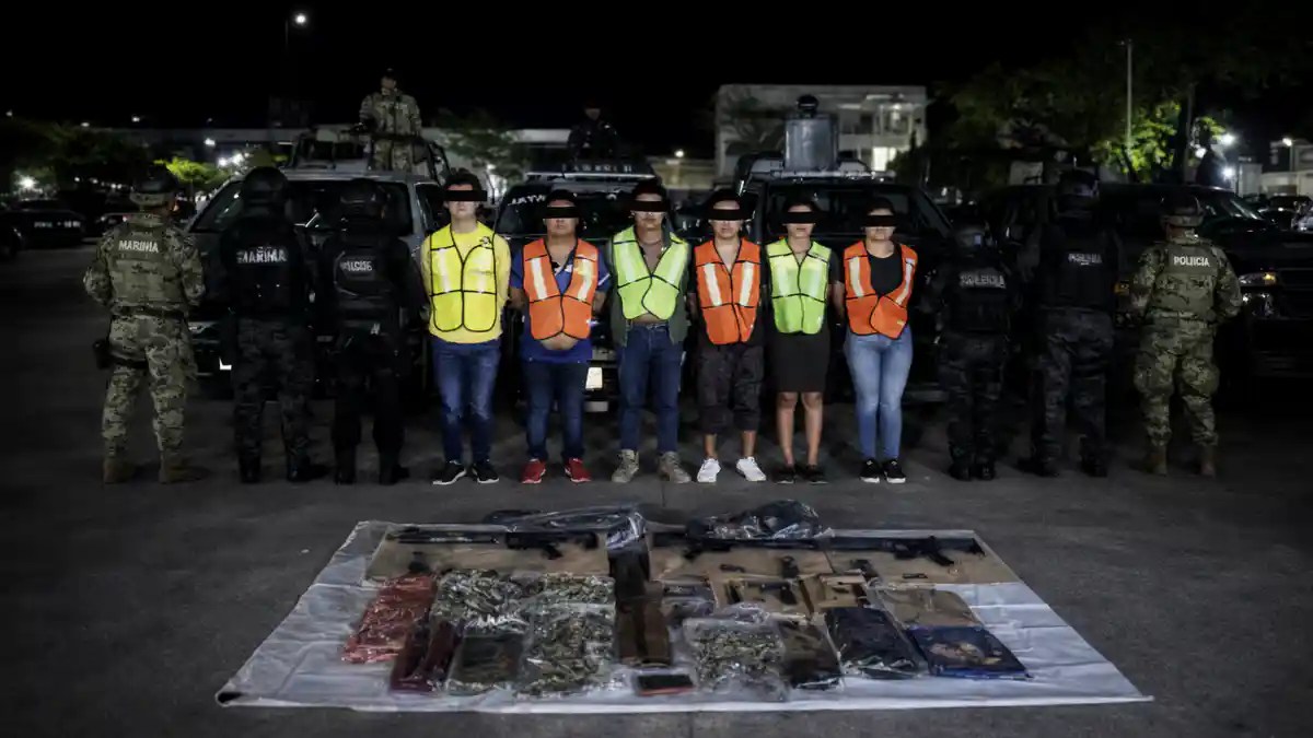 Detienen a seis presuntos integrantes de célula criminal en Dos Montes