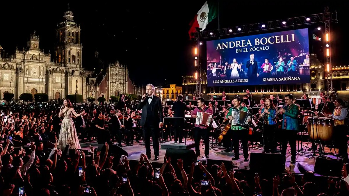 Andrea Bocelli cantará con Los Ángeles Azules y Ximena Sariñana