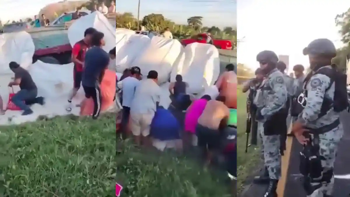 VIDEO: Mujer expone rapiña de azúcar en Tabasco