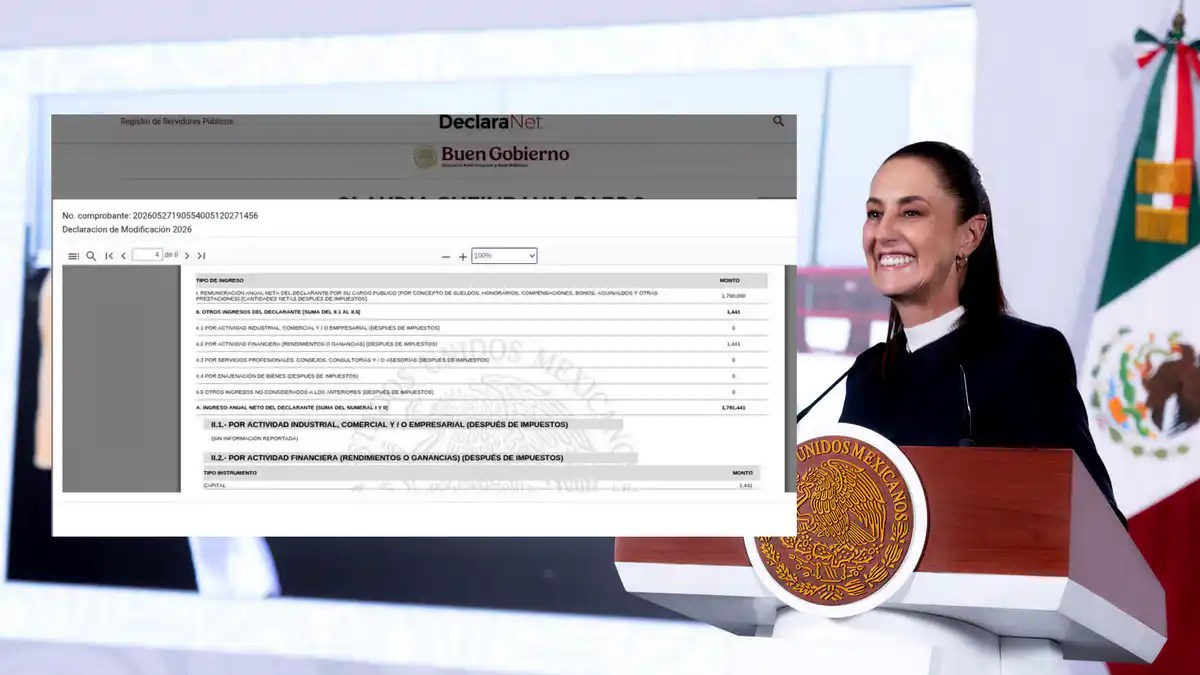 Sheinbaum Presenta Su Declaración Patrimonial con ingresos por 1.7 MDP