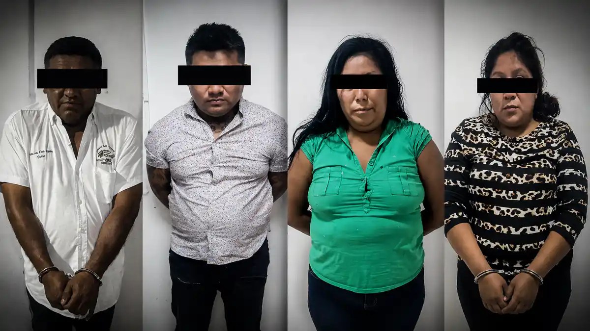 Arrestan a “La Diabla” y sus tres cómplices por narcomenudeo en Comalcalco