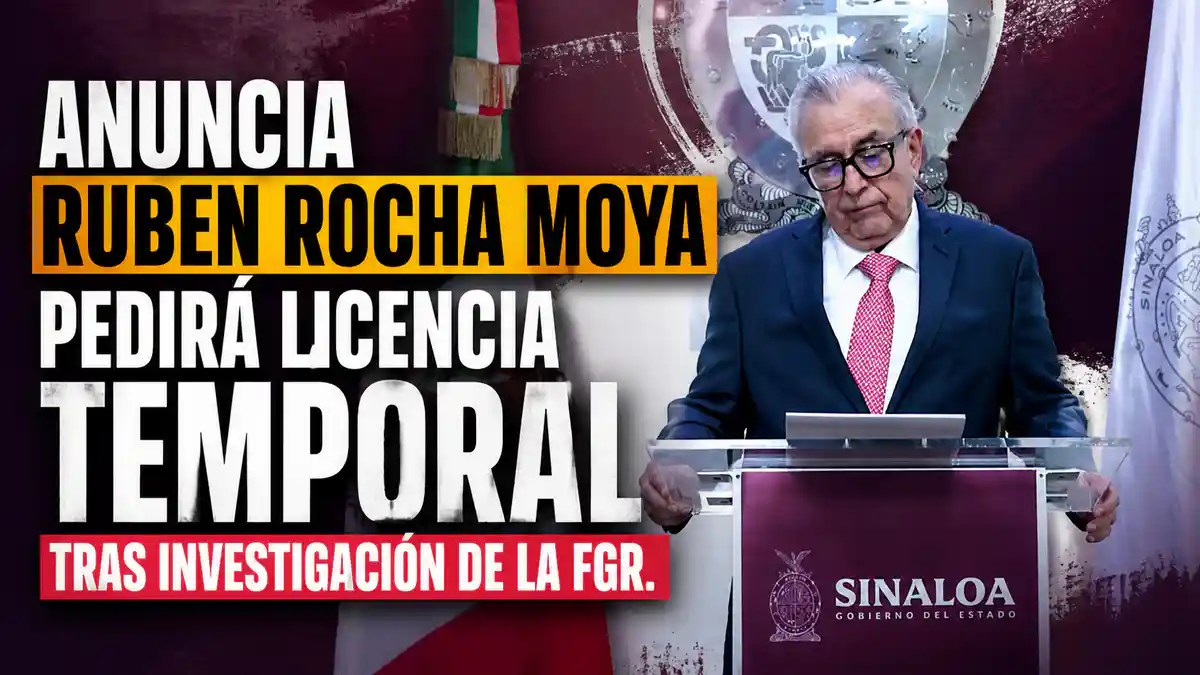 Rocha Moya solicita licencia como gobernador de Sinaloa tras acusaciones de EE. UU.