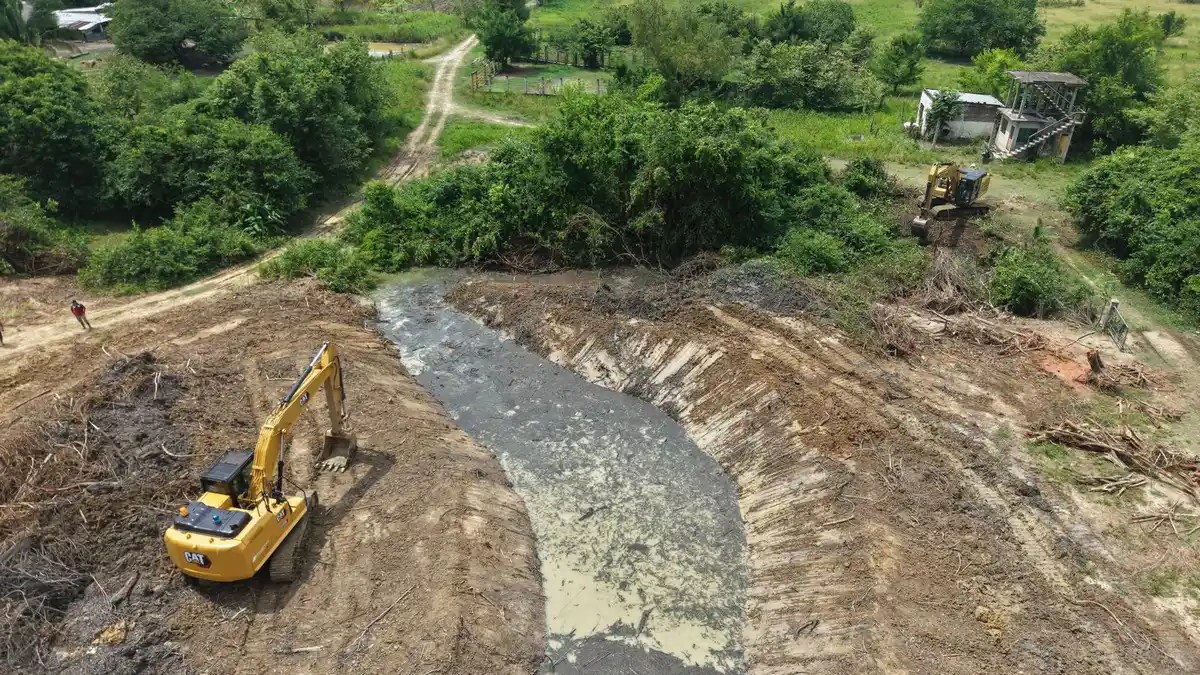 Conagua rehabilita drenes en La Chontalpa con inversión de 48 MDP