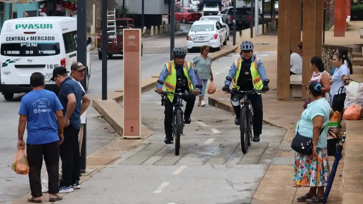 Implementan Bici Patrullaje en Malecón de Villahermosa