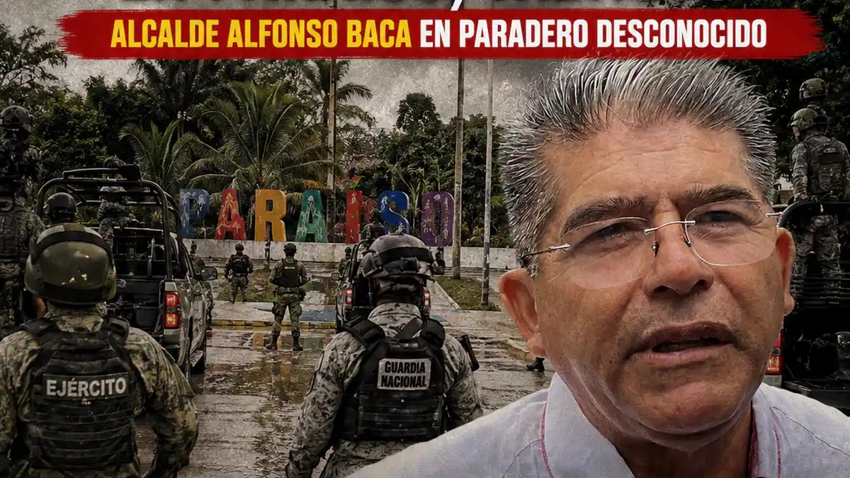 FGR ejecuta Operativo Enjambre en Paraíso: detiene a funcionarios y busca al alcalde Baca