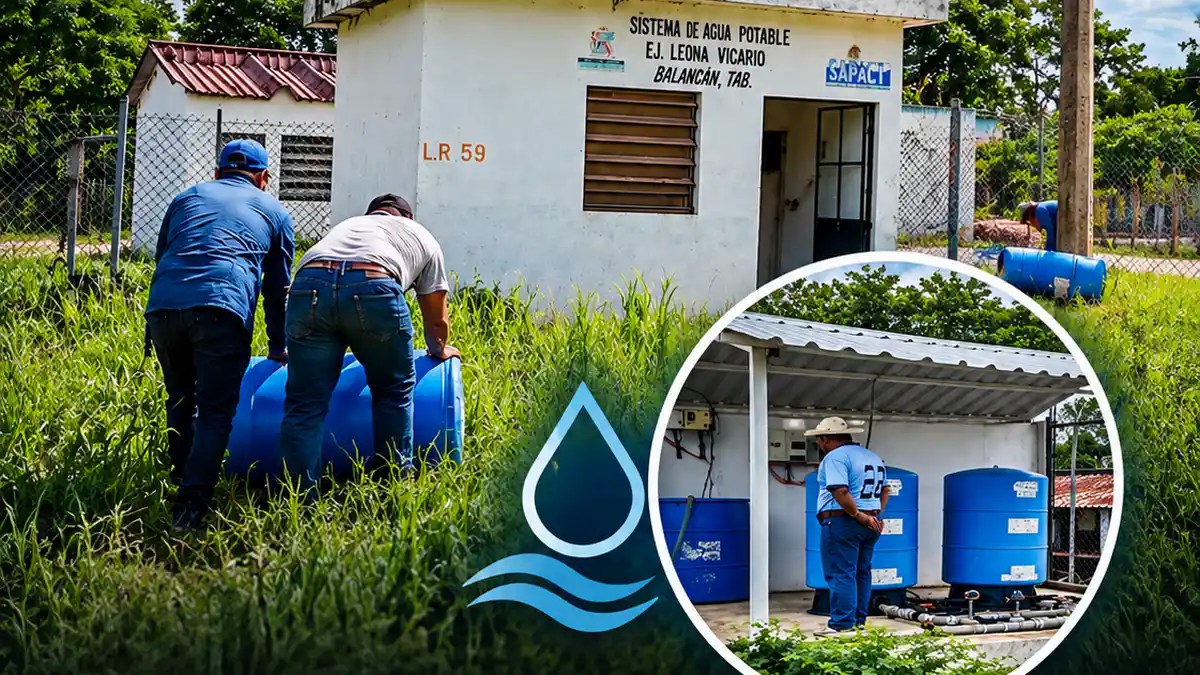 Conagua invierte 3 millones de pesos para desinfectar agua de consumo humano en Tabasco