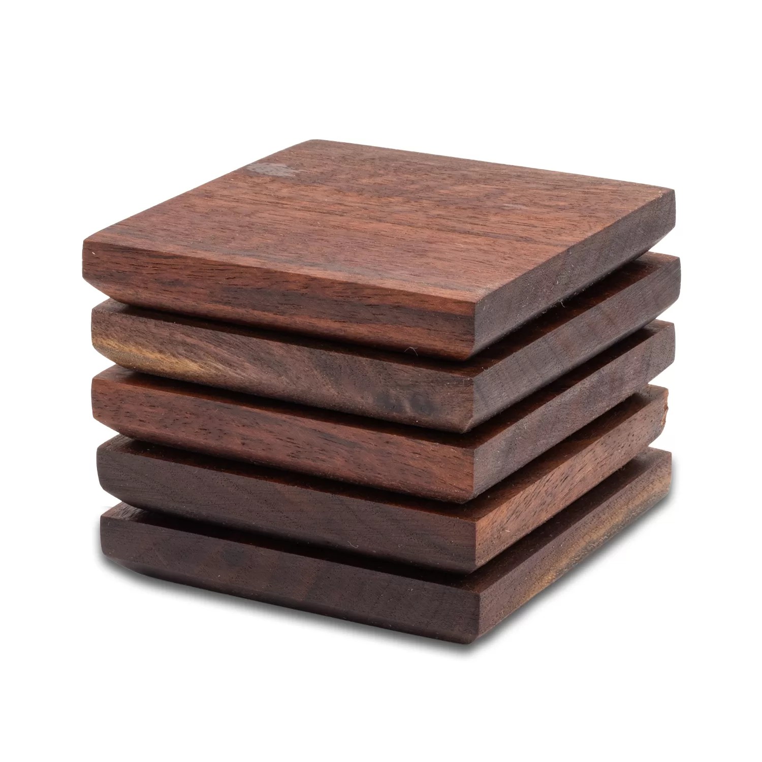 handmade walnut drink coasters
